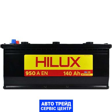 Автомобільний акумулятор 12V [Euro] HILUX Black 140Ah 950A L+