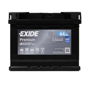 Автомобільний акумулятор 12V [Euro] EXIDE Premium (EA640) 64Ah 640A R+