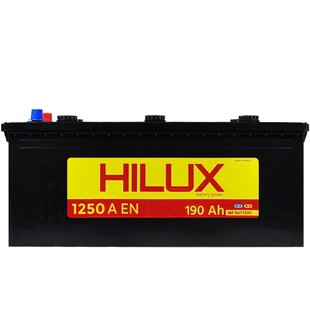 Автомобільний акумулятор 12V [Euro] HILUX Black 190Ah 1250A L+