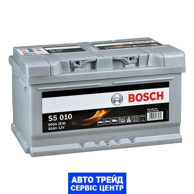 Автомобильный аккумулятор 12V [Euro] BOSCH (S50 100) 85Ah 800A R+