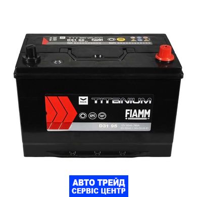 Автомобільний акумулятор 12V [Asia] FIAMM Titanium Black 95Ah 760А R+