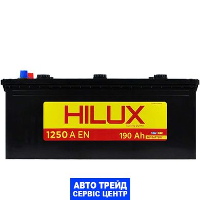 Автомобільний акумулятор 12V [Euro] HILUX Black 190Ah 1250A L+