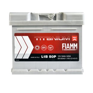 Автомобільний акумулятор 12V [Euro] FIAMM Titanium Pro 50Ah 520А R+