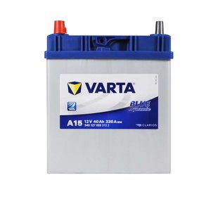 Автомобильный аккумулятор 12V [Asia] VARTA Blue Dynamic (A15) 40Ah 330A L+ Тонкі клеми