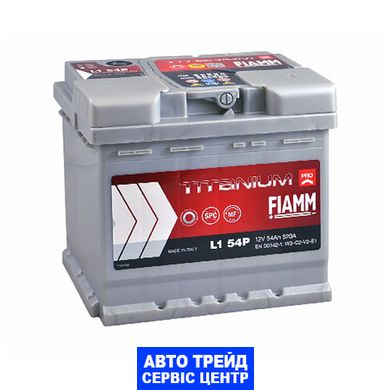 Автомобільний акумулятор 12V [Euro] FIAMM Titanium Pro 54Ah 520А R+