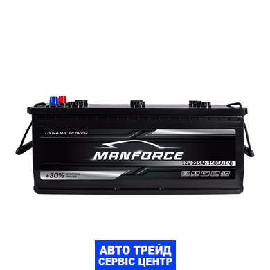 Автомобільний акумулятор 12V [Euro] MANFORСE MF 225Ah 1500A L+