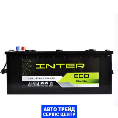 Автомобільний акумулятор 12V [Euro] INTER Eco 190Ah 1250A L+