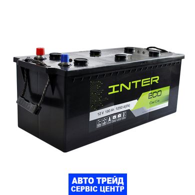 Автомобільний акумулятор 12V [Euro] INTER Eco 190Ah 1250A L+