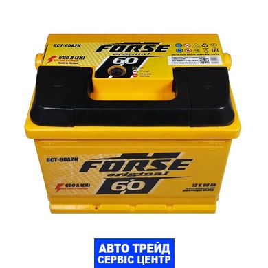 Автомобильный аккумулятор 12V [Euro] FORSE 60Ah 600A R+