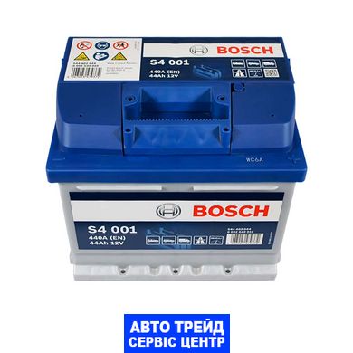 Автомобильный аккумулятор 12V [Euro] BOSCH (S40 010) 44Ah 440A R+