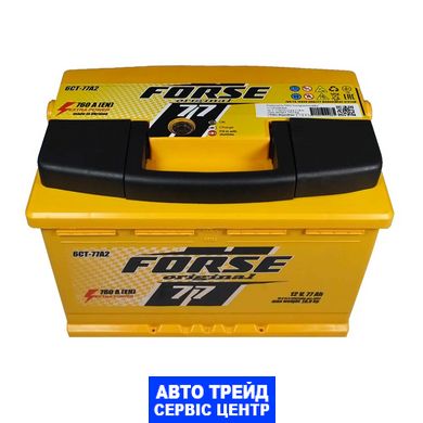 Автомобільний акумулятор 12V [Euro] FORSE 77Ah 760A R+