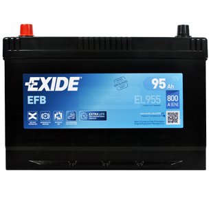 Автомобільний акумулятор 12V [Asia] EXIDE (EL955) EFB Start-Stop 95Ah 800A L+