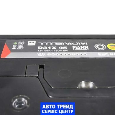 Автомобильный аккумулятор 12V [Asia] FIAMM Titanium Black 95Ah 760А L+