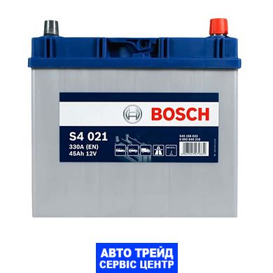 Автомобільний акумулятор 12V [Asia] BOSCH (S40 210) 45Ah 330A R+