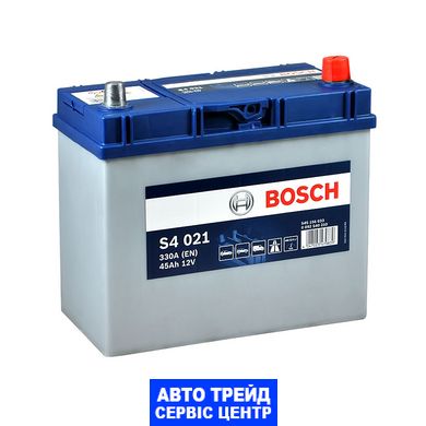 Автомобільний акумулятор 12V [Asia] BOSCH (S40 210) 45Ah 330A R+