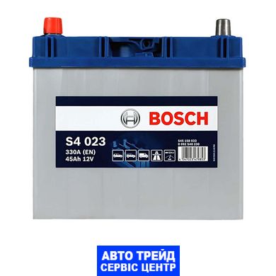 Автомобільний акумулятор 12V [Asia] BOSCH (S40 230) 45Ah 330A L+