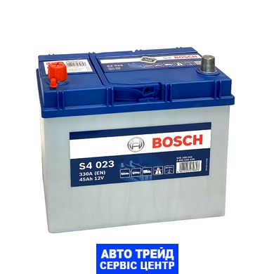 Автомобільний акумулятор 12V [Asia] BOSCH (S40 230) 45Ah 330A L+