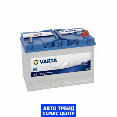 Автомобильный аккумулятор 12V [Asia] VARTA Blue Dynamic (G7) 95Ah 830A R+