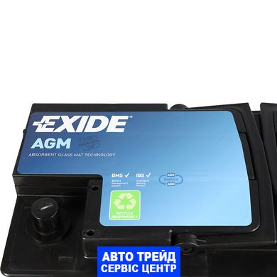 Автомобільний акумулятор 12V [Euro] EXIDE (EK1060) AGM Start-Stop 106Ah 950A R+