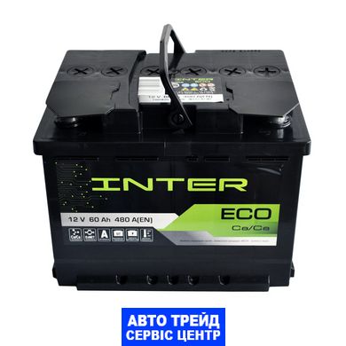 Автомобільний акумулятор 12V [Euro] INTER Eco 60Ah 480A L+