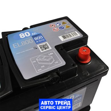 Автомобільний акумулятор 12V [Euro] EXIDE (EL800) EFB Start-Stop 80Ah 800A R+