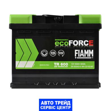 Автомобільний акумулятор 12V [Euro] FIAMM Ecoforce (TR600) AFB Start-Stop 60Ah 600А R+