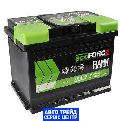 Автомобільний акумулятор 12V [Euro] FIAMM Ecoforce (TR600) AFB Start-Stop 60Ah 600А R+