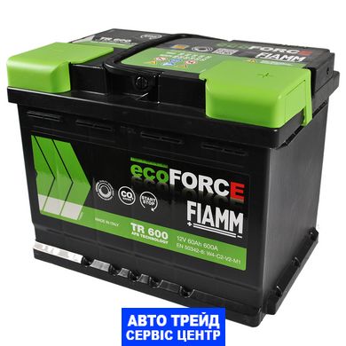 Автомобільний акумулятор 12V [Euro] FIAMM Ecoforce (TR600) AFB Start-Stop 60Ah 600А R+