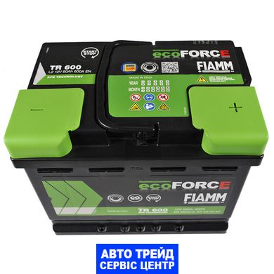 Автомобільний акумулятор 12V [Euro] FIAMM Ecoforce (TR600) AFB Start-Stop 60Ah 600А R+