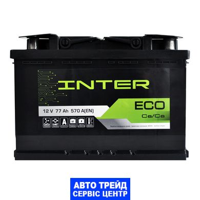 Автомобільний акумулятор 12V [Euro] INTER Eco 77Ah 570A L+