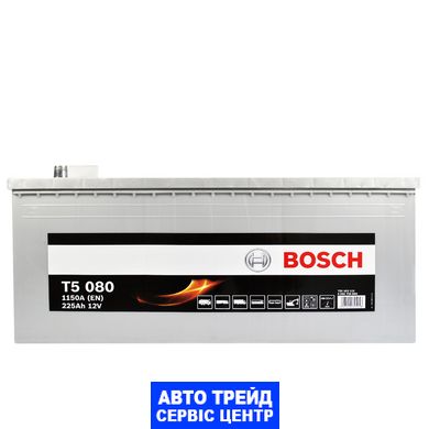 Автомобільний акумулятор 12V [Euro] BOSCH (T50 800) 225Ah 1150A L+