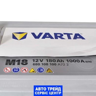 Автомобильный аккумулятор 12V [Euro] VARTA Promotive Super Heavy Duty (M18) 180Ah 1000А L+