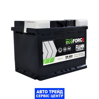 Автомобільний акумулятор 12V [Euro] FIAMM Ecoforce (VR680) AGM Start-Stop 60Ah 680А R+