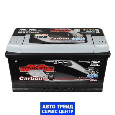 Автомобильный аккумулятор 12V [Euro] SZNAJDER Carbon (600 05) EFB Start-Stop 100Ah 800A R+