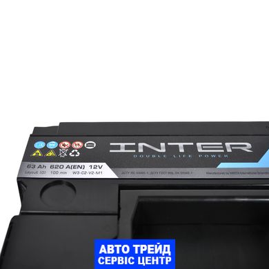 Автомобільний акумулятор 12V [Euro] INTER EFB Start-Stop 63Ah 620A R+