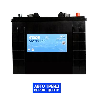 Автомобільний акумулятор 12V [Euro] EXIDE StartPRO (EG1250) 125Ah 760A R+