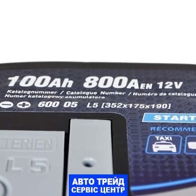 Автомобильный аккумулятор 12V [Euro] ZAP Carbon (600 05) EFB Start-Stop 100Ah 800А R+