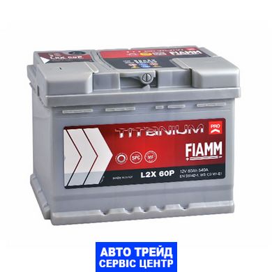 Автомобільний акумулятор 12V [Euro] FIAMM Titanium Pro 60Ah 540А L+