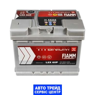 Автомобільний акумулятор 12V [Euro] FIAMM Titanium Pro 60Ah 540А L+